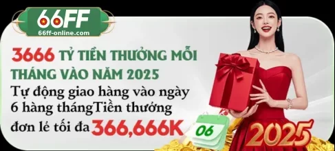 Trang khuyến mãi 66FF cập nhật liên tục các chương trình ưu đãi mới nhất để người chơi không bỏ lỡ cơ hội.