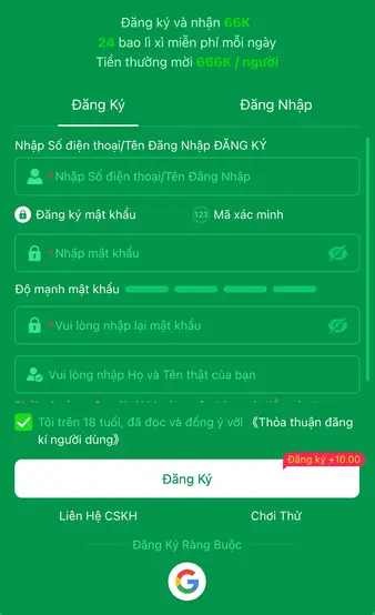 Cách đăng ký tài khoản Để bắt đầu hành trình tại 66FF, người chơi chỉ cần thực hiện vài bước đơn giản. Quy trình đăng ký 66FF được thiết kế nhanh chóng, dễ hiểu và phù hợp với mọi đối tượng.